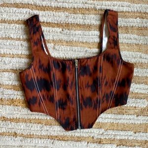 NWOT Kehlani Missguided Corset style top